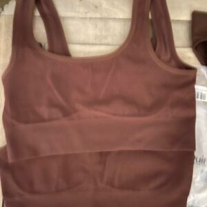 Quince Dark Brown Set of Bralettes